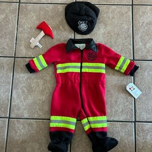 Baby Red and Black Kids Firefighter One Piece